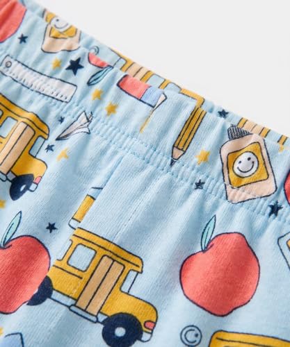 Image of Unique Baby Boys 2pc Shorts Set Outfit Short Sleeve Shirt with Graphic Applique Print and Shorts