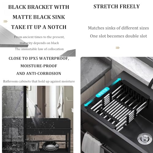 Évier utilitaire avec trou pour robinet au design suspendu compact - 6