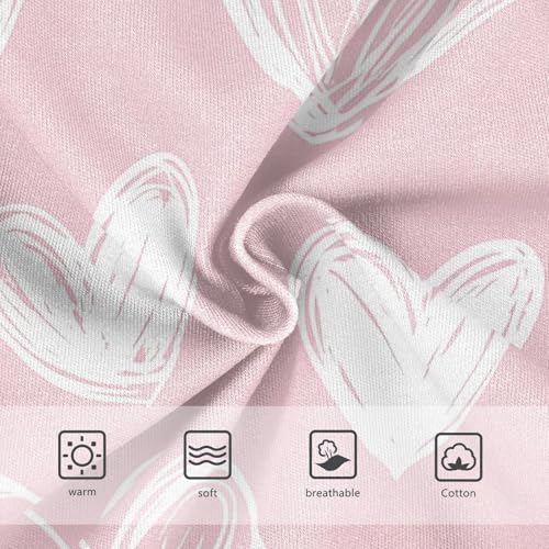 Artistic Toddler Girls Underwear 2t Cotton Girl Panties Cute Cute Doodle Hearts White Pink Kids Briefs Undies3