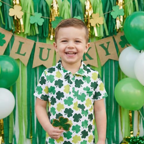 Image of Unique Baby Moisture Wicking Kids Polo Shirts for Toddler Boys Polo Shirt