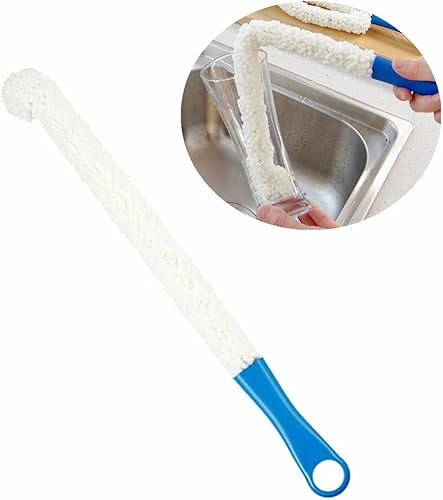 Miniatura 8 de Cepillo de limpieza de vino flexible y largo para botellas de vino, copas, champán, vasos, vasos, herramientas de limpieza multifunción para el