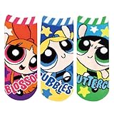 【Amazon.co.jp限定】ソックス3足セット パワーパフガールズ ブロッサム/バブルス/バターカップ