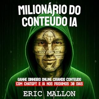 Milionário do Conteúdo IA Audiolivro Por Eric Mallon capa