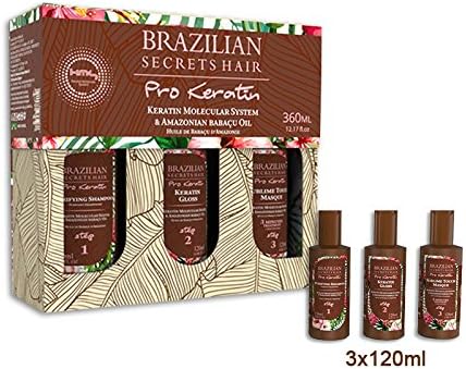 Brazilian Secrets Hair Pro Keratin Straightening Kit 360 ml