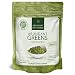 ORGANIC SUPER GREENS Powder | Raw Green Smoothie Superfood Drink Mix - Boost Energy & Vitality, Abundant Vitamins, Minerals, Antioxidants, Pleasant Taste, Non-GMO, Vegan Supplement, 38 Servings