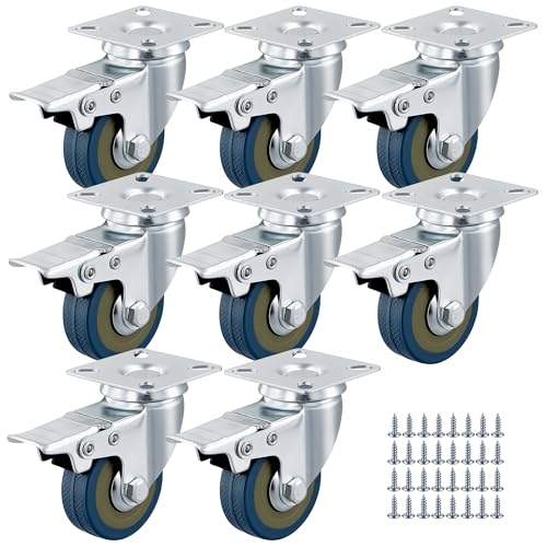 Roulettes de 50 mm avec freins HAKZEON pour déplacer facilement vos meubles