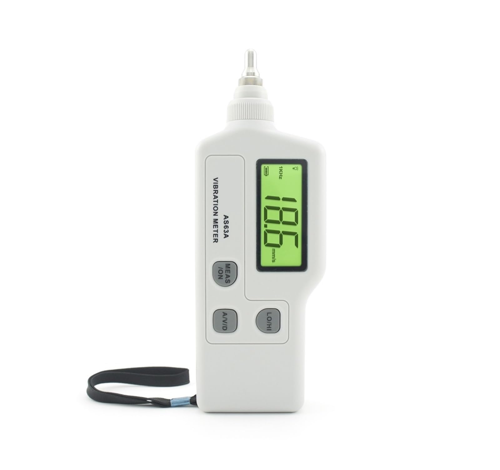 Gqnblvhzupdm One Color Vibration Tester Portable Vibration Meter As63a, Acceleration/Displacement Measurer Analyzer Vibrometer