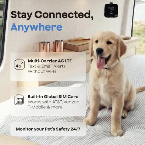 Image of Waggle RV Pet Temperature Monitor - 4G Cellular, No WiFi Required - Real-Time App, SMS & Email Power Outage Alerts - Unlimited Notifications - Home, Car, RV & Vacation Safety - Subscription Required