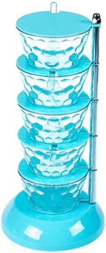 Seasoning Box with Lid Salt and Pepper, Used for the Fifth Floor of Kitchen Accessories(Black)