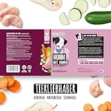 TIERLIEBHABER – Hundefutter Nass 400g 6X Huhn mit Gemüse – Von Tierärzten entwickelt – Nassfutter Hund mit 90% Fleischanteil – Dog Food als Hundenassfutter 400g Dosen