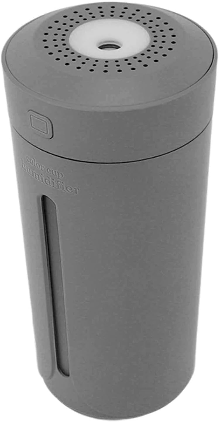 Do użytku domowego Dyfuzor olejków eterycznych, mini przenośny wielofunkcyjny nawilżacz 230 ml 2 w 1 cichy do biura i domu(Gray)