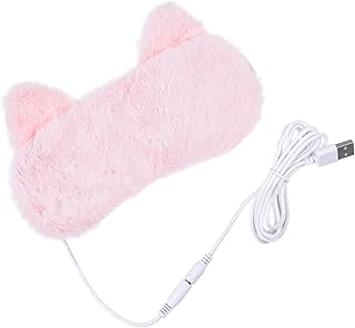 COLLBATH Máscara De Olho De Aquecimento USB Massageador De Olho Máscara De Olho De Sono Máscara De Olho De Sono Compressa De Olho Quente De Olho De Pelúcia Compressa Quente Para