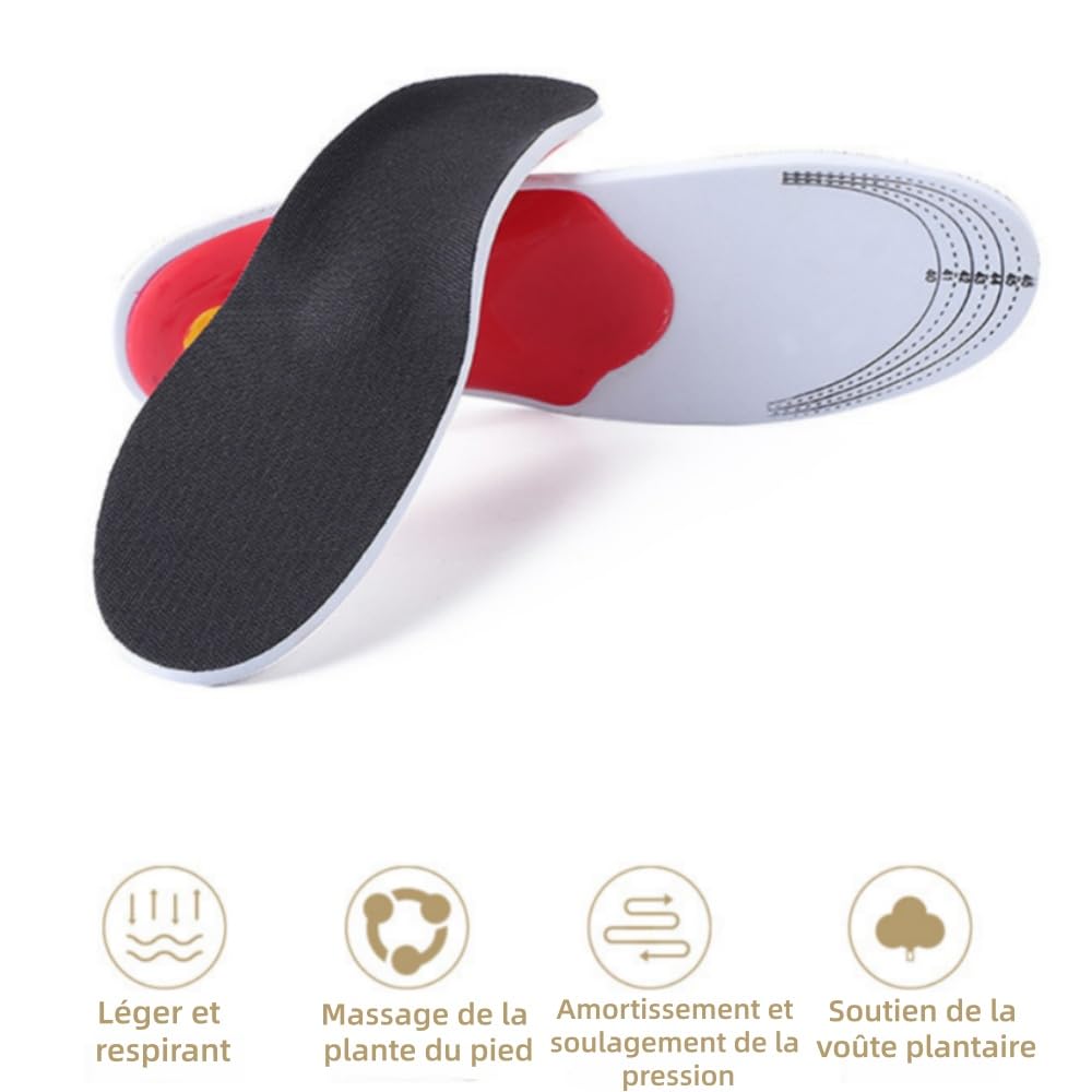 physeli ArchiStep | Semelles de Soutien de la Voûte Plantaire - intérieures respirantes, intérieures découpables,élastiques, pour homme et femme, pour le bureau.