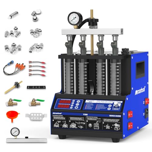 Limpiador de inyectores MR CARTOOL V308 ultrasonidos de 4 cilindros y 220V