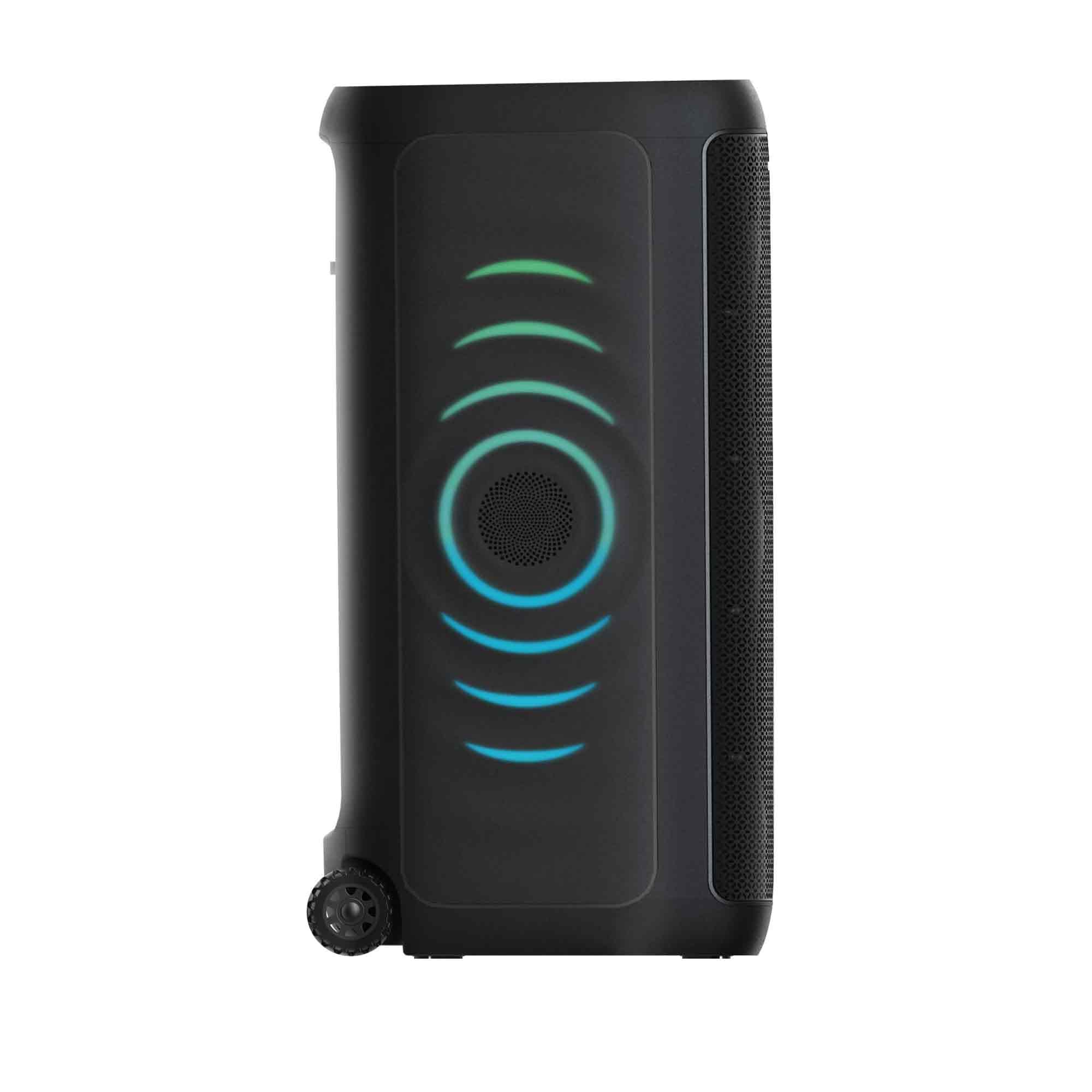 Hisense Party Thunder, 620 W Maximale Audioleistung, AI Lichtshow, 18 Stunden Akkulaufzeit, Auracast™ Receiver, Transportierbar, ConnectLife, IPX4 Wasserdicht, AI Vocal Fader, Bluetooth 5.4