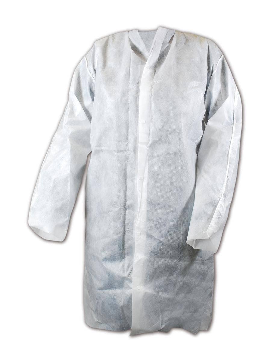 MAGID C9PXXL EconoWear Poly Plus Polypropylene Coated Disposable Lab Coat with Snap Front, 2XL, White (Case of 25)