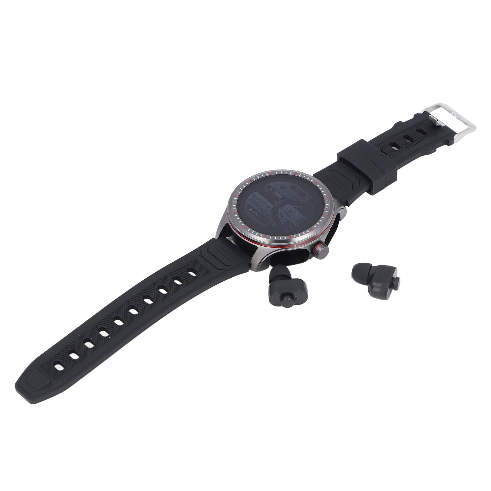 Cuifati Montre Connectée avec Écouteurs, Montre de Fitness Écran Tactile