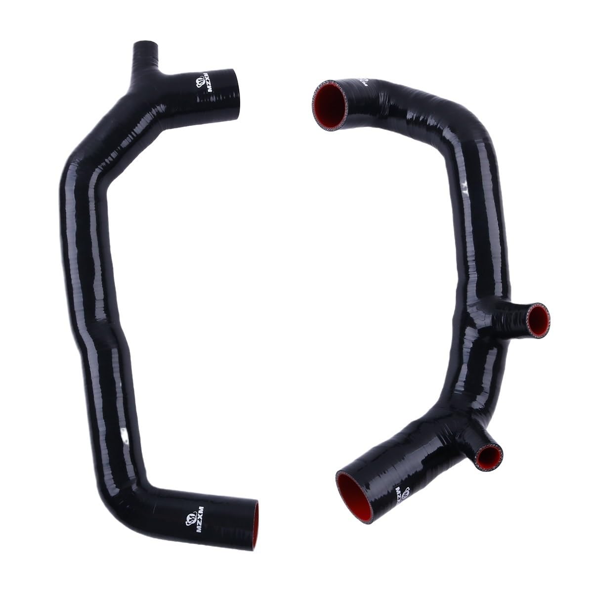 głowica węża chłodzącego， Zestaw 2" silikonowych przewodów wlotowych do BMW N54 535i 335i 135i Z4 3.0L z lat 2007-2015(Gray)