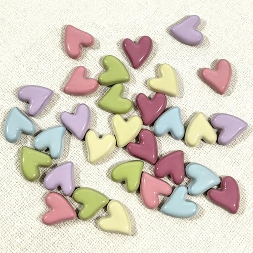 30 piezas imanes decorativos en forma de corazón miniatura 5