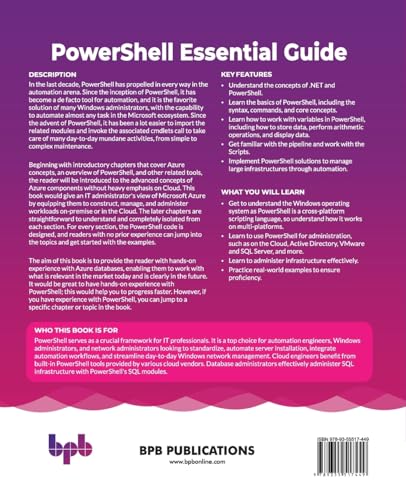 PowerShell Essential Guide: Master the fundamentals of PowerShell scripting and automation (English