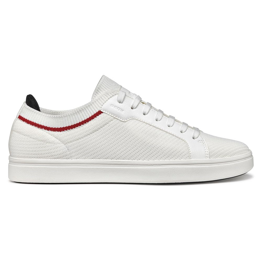 Geox Men's White U Baltmoore - Sneakers - 10 Uk - Shoes