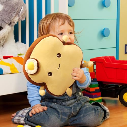 Oreiller à en peluche toast simulation coussin de forme dessin animé - 3