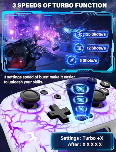 Image of ZRZLMVP Switch Controller Wireless for Nintendo Switch /OLED /Lite /Switch 2, 1000mAh Rechargeable Pro Controllers with 9 Colors LED Light, Switch Remote Control Gamepad with Turbo, Vibration, Wake Up