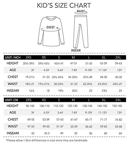 Lapasa Boys 100% Cotton Thermal Underwear Set, Long Johns, Base Layer Top & Bottom(Navy Blue,9-10 Years) #TOP5