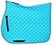 CHALLENGER English All-Purpose Turquoise Cotton Quilted Contoured Saddle Pad 72TS09TR