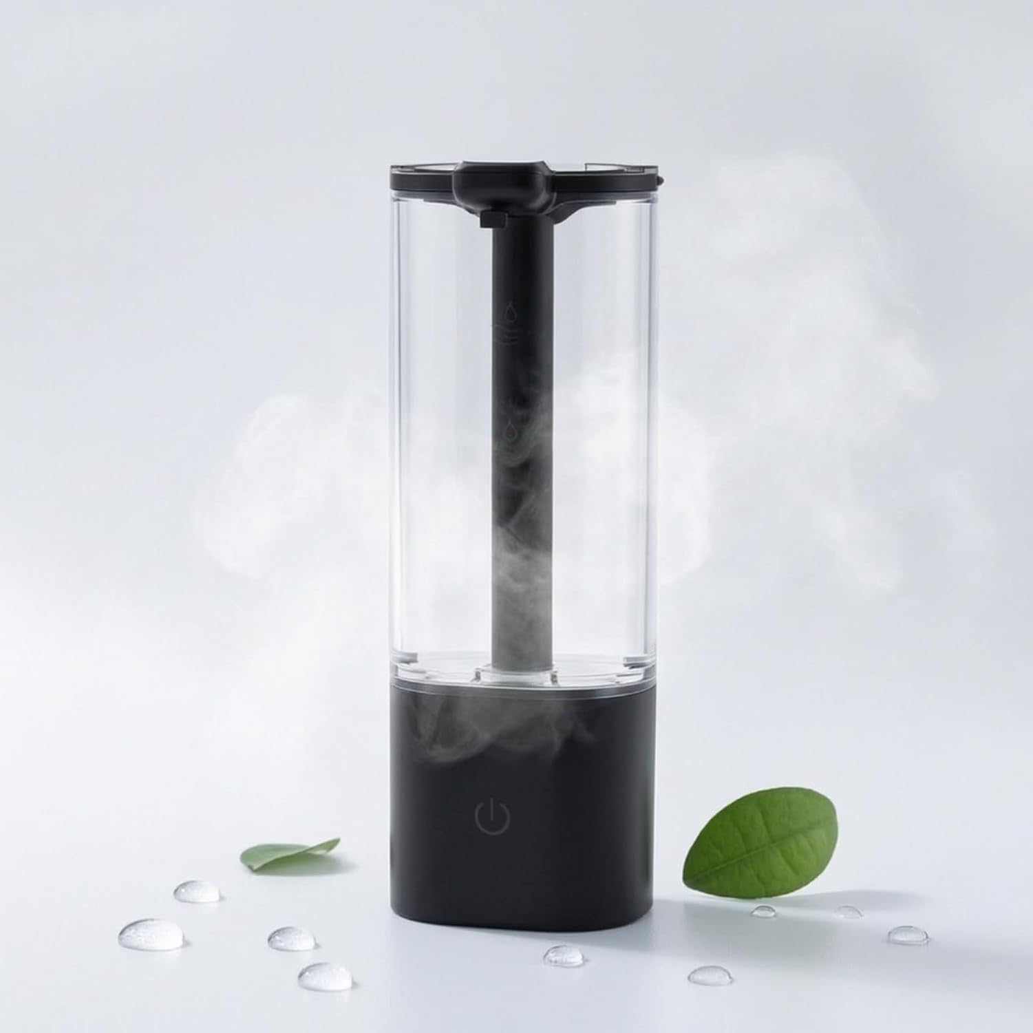 Dispensador de Jabón Automático Sin Contacto Bomba de Jabón Táctil Activado por Movimiento 550ml Recargable con Ciclo de Limpieza de 15 Segundos para Cocina, Bl