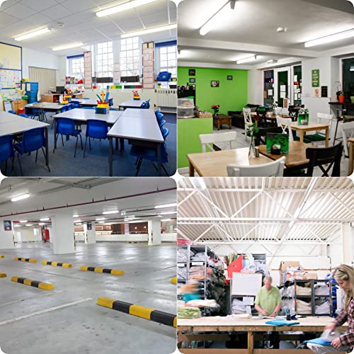 4Ft Led Shop Light,T8 Led Tube Light 36W 4680 Lumens,6000K Daylight White,T8 T10 T12 Fluorescent Replacement Bulbs,Clear Cover, Bi-Pin G13 Base,Dual-End Powered, Ballast Bypass (12-Pack) #TOP3