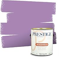 Vista 124 de PRESTIGE Pinturas de pintura interior e imprimación en uno, 1 galón, plano, combinación comparable de Sherwin Williams* Kimono Violet*