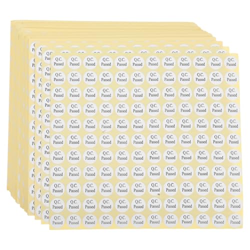 Étiquettes autocollantes blanches rondes jojofuny | 150 feuilles pour contrôle qualité