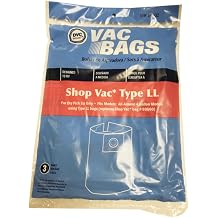 DVC Vacuum Bags for Shop Vac 4 Gallon Replaces Type LL and #90660 3 Bags