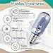 4Pcs 297048600 241552802 Refrigerator Light Bulb for Kenmore Whirlpool KitchenAid Frigidaire, Replacement 120V 40W Bulb Refrigerator Light - T8 Shape, E17 Base Bulb Replace AP3770086 1056577 AH976993
