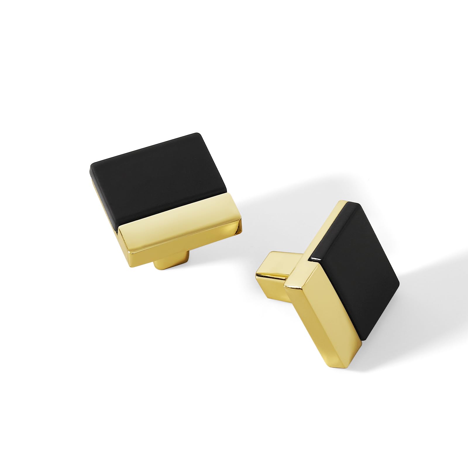 Kcmwsy 10 Pack Black and Knobs Cabinet Pulls Kitchen Cabinets Handles Zinc Alloy Cabinet Hardware Drawers Pulls for Cupboard Dresser Closet (10, Black