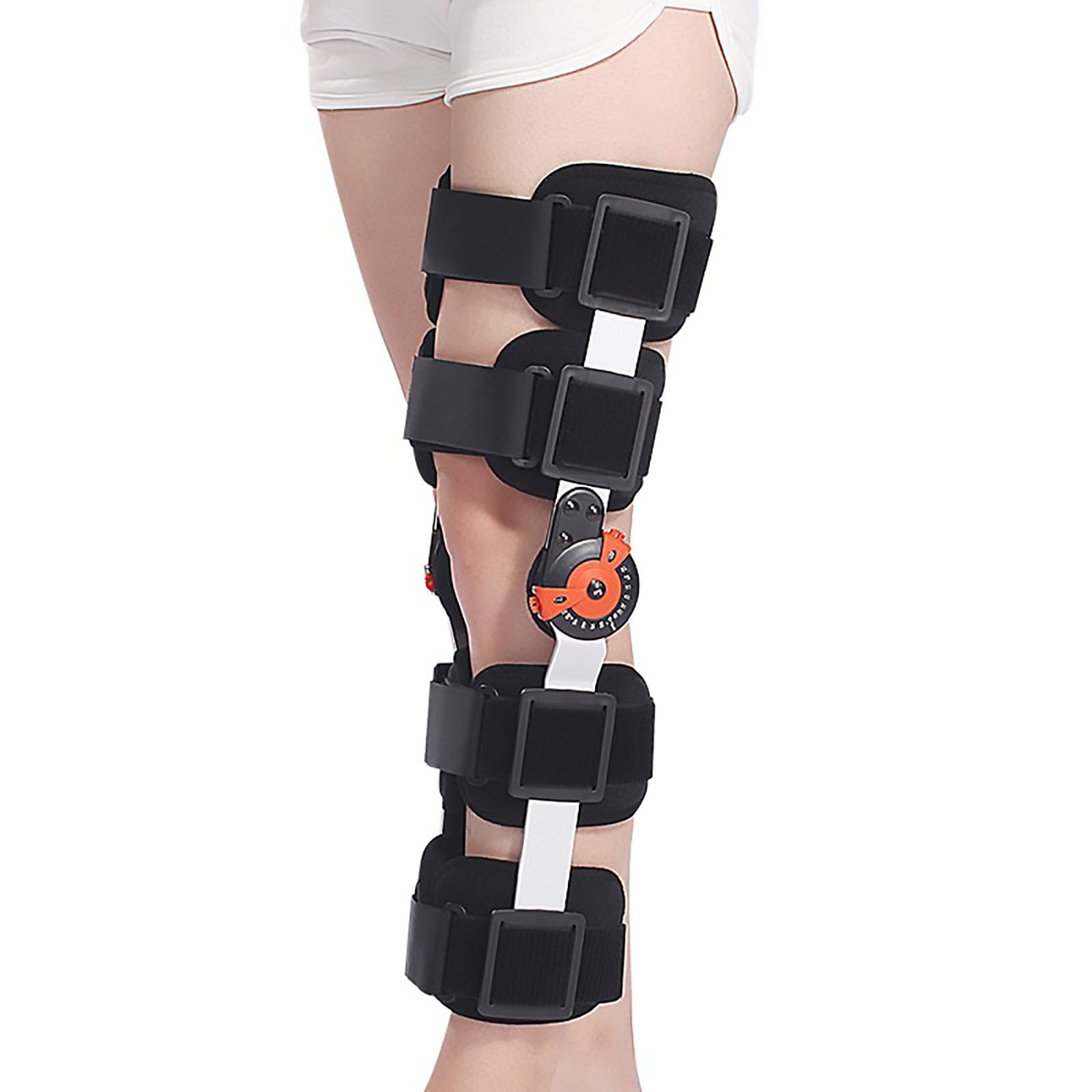 HAILM Rodillera Bisagras, Soporte para Articulación Rodilla, Ajustable 0° a 120°, para Estabilización Recuperación, Lesiones ACL, MCL y PCL, para Pierna Izquierda y Pierna Derecha