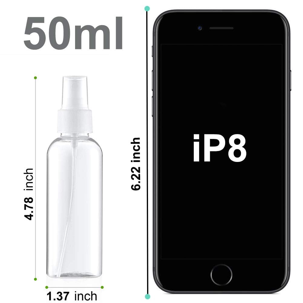 3 sztuki 50 ml rozpylacz, przezroczysty rozpylacz podróżny, małe plastikowe rozpylacze perfumy, butelki do makijażu wody alkoholowej