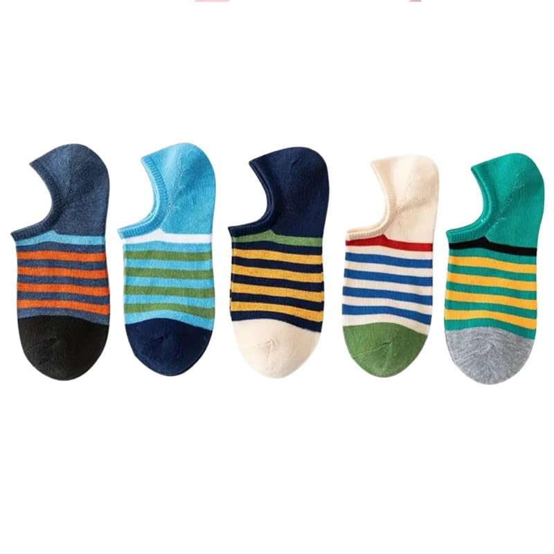 Unisex Ankle Socks | Smell-Free, Ultra-Light, and Breathable Design | Keeps Feet Fresh, Comfortable, and Dry Throughout the Day for Ultimate Comfort and Performance-(Multicolor-pack of 5)-image-6