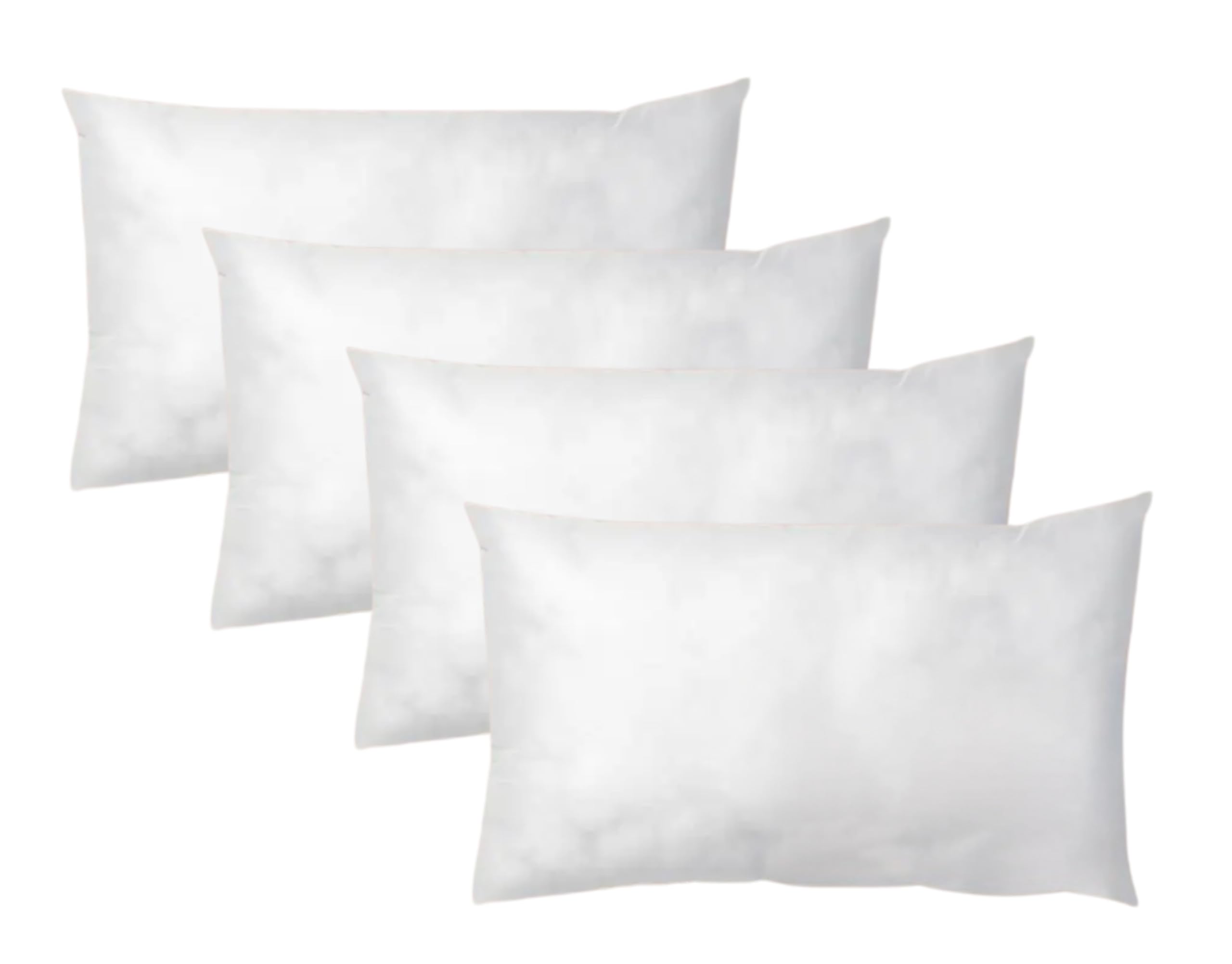 Rembourrage coussins 50x30 blanc lot de 4 pièces