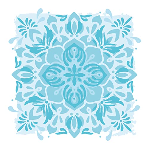 Sizzix Layered Stencils 4PK Mosaic Flowers by Jessica Scott, One Size