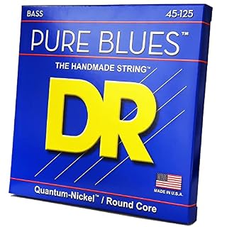 DR String PB5-45 Pure Blues Jeu de cordes pour guitare basse - Les Beatles, Paul McCartney, John Lennon, RIngo Starr, George Harrison DR String PB5-45 Pure Blues Jeu de cordes pour guitare basse – Image 2