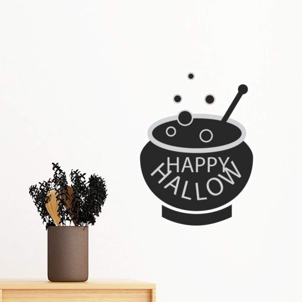 Sticker Halloween amovible DIYthinker noir pour decorer le salon