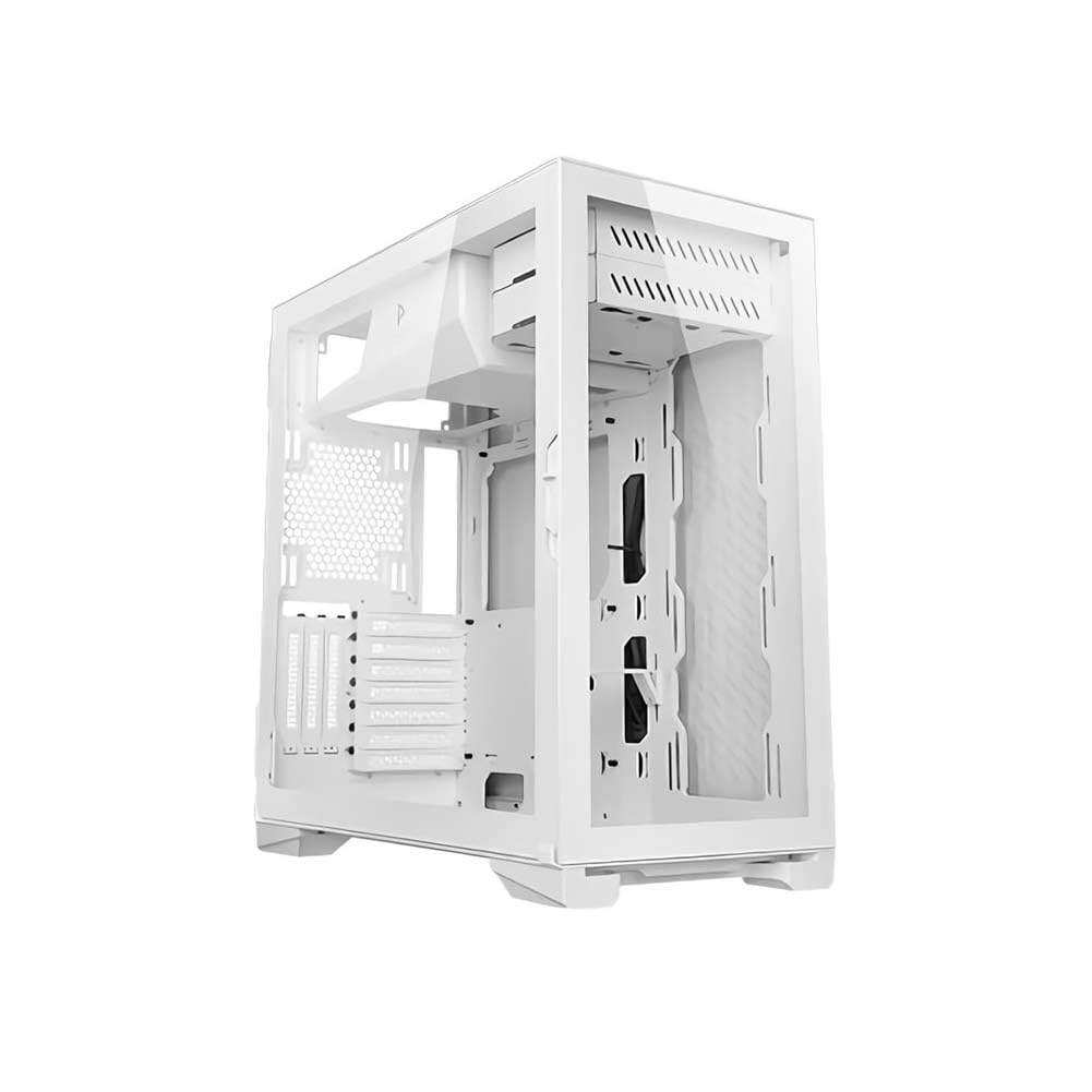 Antec Performance Series P120 Crystal E-ATX Mid-Tower Case, Tempered Glass Front & Side Panels White Led USB3.0 X 2, Aluminum Vga Holder Included - White
