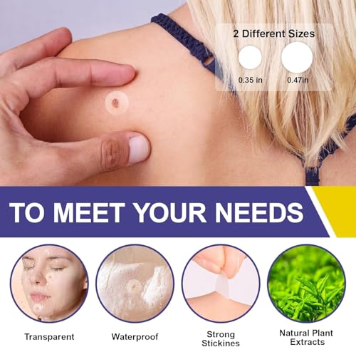 Image of Wart Remover Patches with Maximum Strength, Adhesive and Waterproof Stickers for Home Daily Use, Comfortable and Effevtive-M