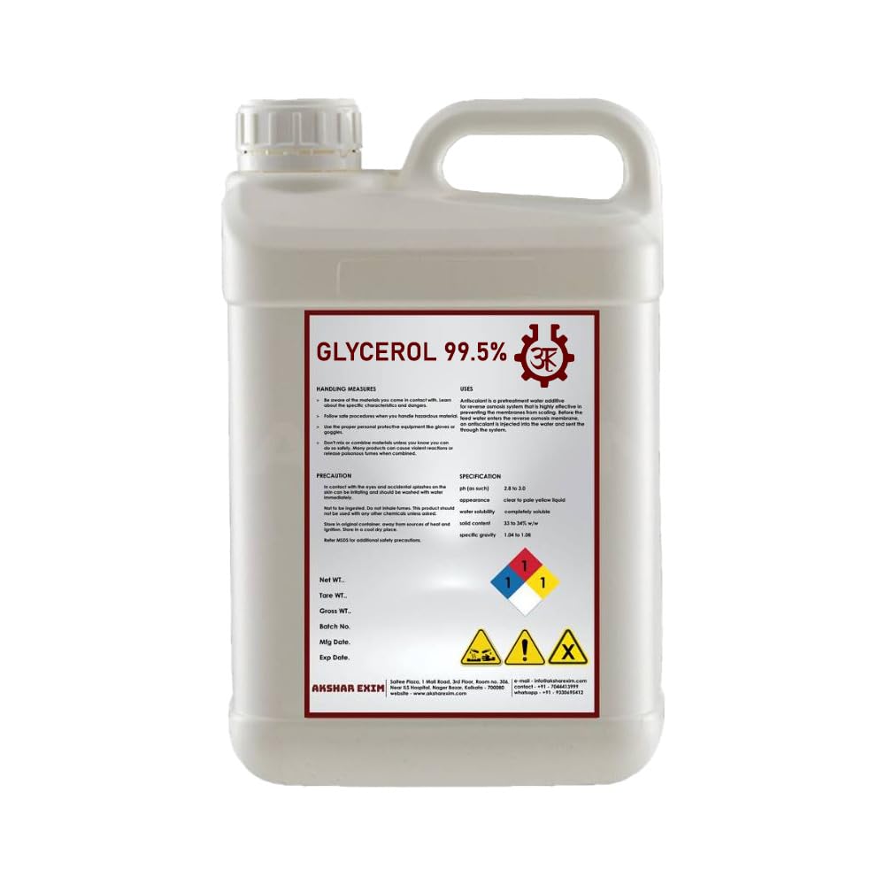 Premium Glycerol 99.5% Solution (4.5 KG) - Industrial-Grade Liquid Powerhouse! (B0CTHLJ177) Amazon Price History, Amazon Price Tracker