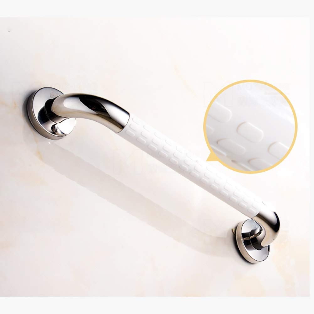 Grab Bar podłokietnik poręcze bezpieczeństwa łazienka prysznic do wanny i bezpieczeństwa, polerowany chrom stal nierdzewna proste dla dzieci, antypoślizgowe upośledzenie w ciąży / biały/68 cm