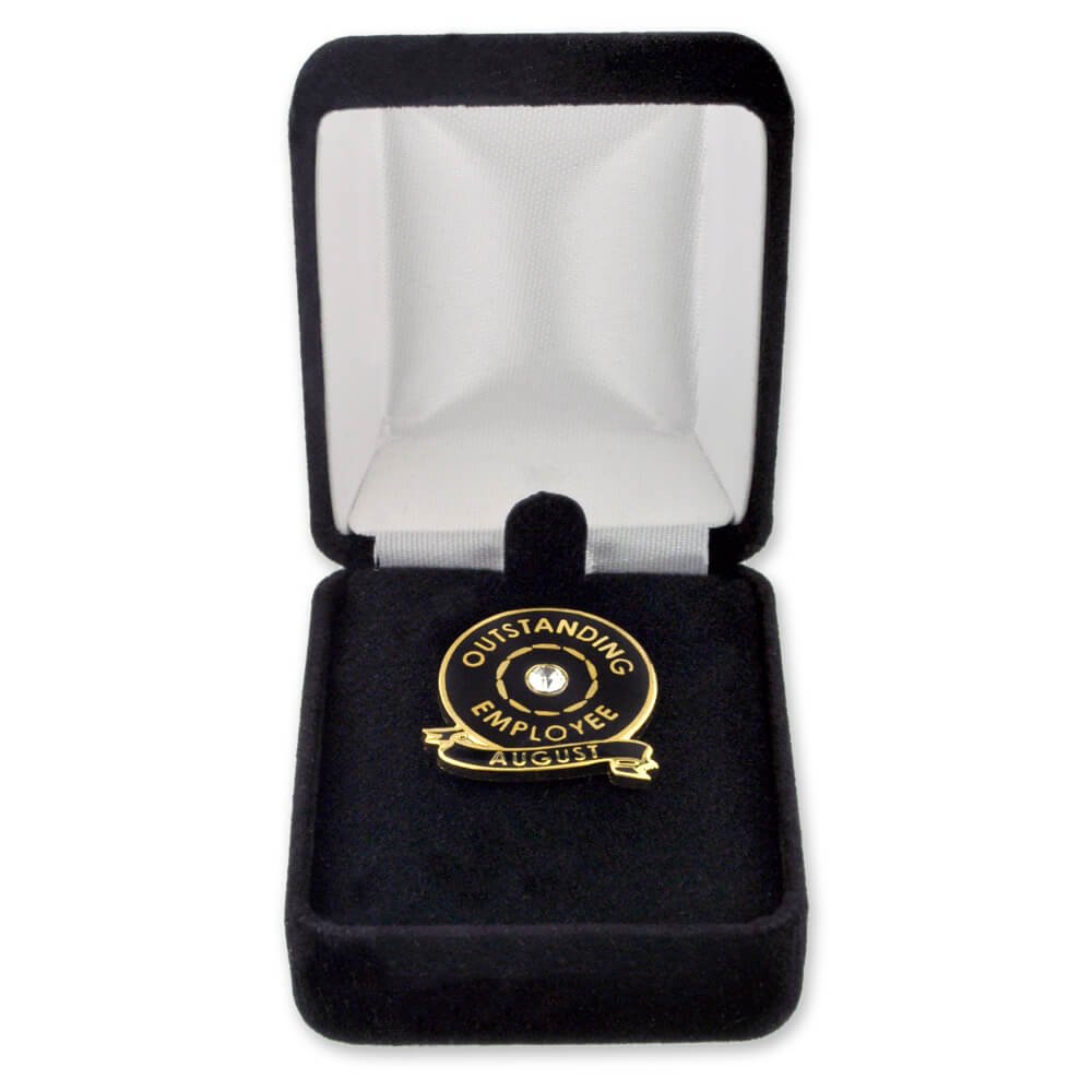 Pinmart Velours-Schmuck-Anstecknadel-Geschenkbox