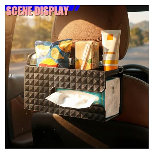 Organizador de asiento trasero para auto con portavasos miniatura 3