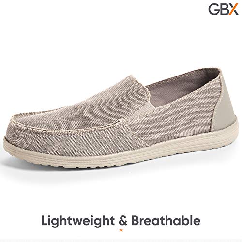GBX Canvas Slip-On Shoes for Men (Brooklyn) Modern, Casual, Comfortable Lightweight Men's Loafers, Walking Shoes, Men's Fashion3
